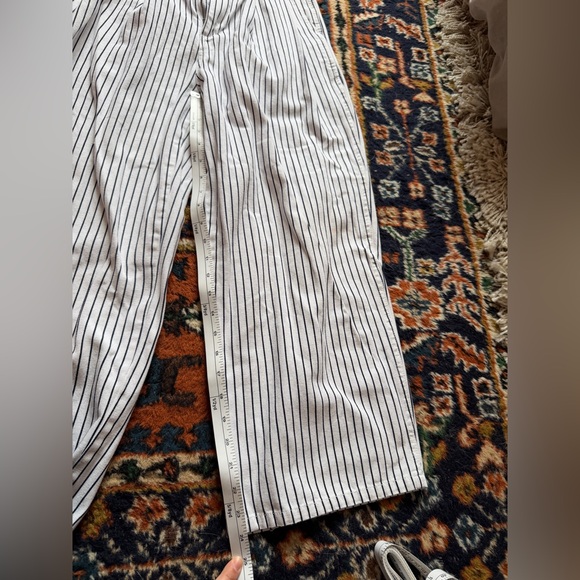 UO Mack Striped Pleated High-Waisted Trouser Pant - Picture 15 of 15